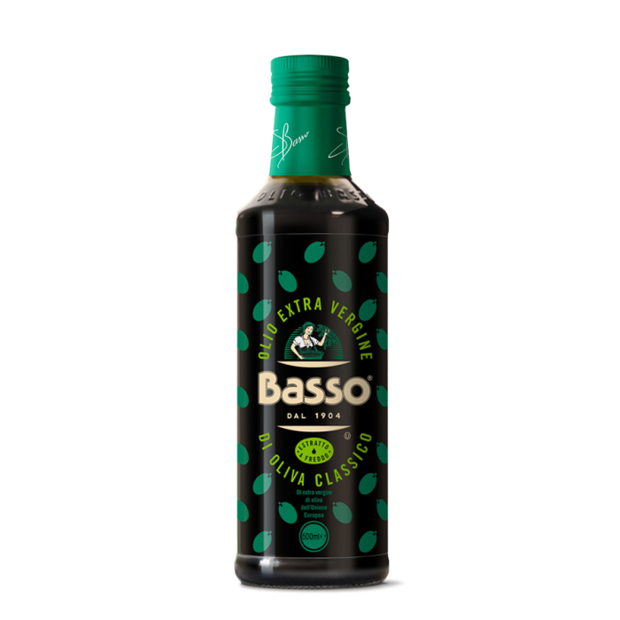 Kup teraz ➡ Oliwę z oliwek Extra Vergine z pierwszego tłoczenia - Basso 500 ml