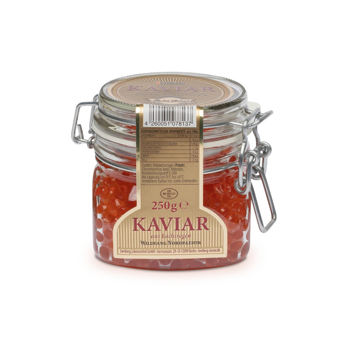 Kup teraz ➡ Kawior z dzikiego łososia Keta Lemberg 250g, znana marka, szybka dostawa