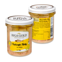 Kup teraz ➡ Tuńczyk filety w oleju 180g Riga Gold, sługi termin przydatności do spożycia, szybka dostawa