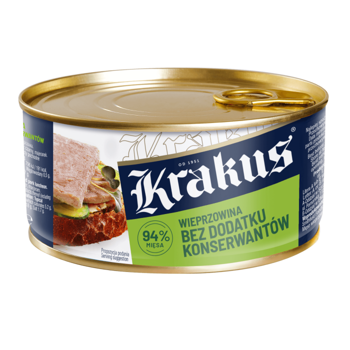 Kup teraz ➡ Wieprzowina bez konserwantów krakus - 300g, niska cena
