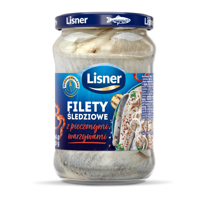 Kup teraz ➡ Filety śledziowe z pieczonymi warzywami 600g Lisner