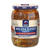 Kup teraz ➡ Beczka śledzi z suszonymi pomidorami 550g Seko