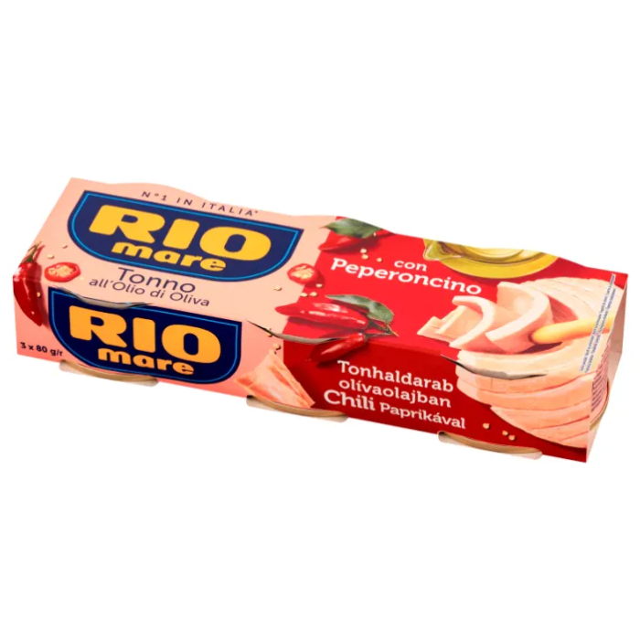Kup teraz ➡ Tuńczyk chilli z papryką w oliwie z oliwek 3x65g Rio Mare