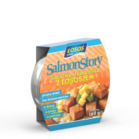 Kup teraz ➡ Sałatka hawajska z łososiem 160g Łosoś Ustka