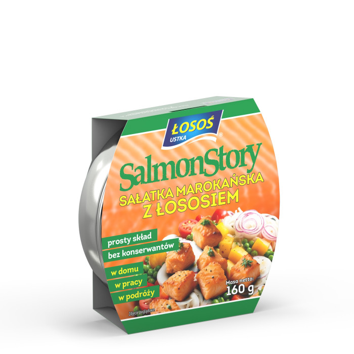 Kup teraz ➡ Sałatka marokańska z łososiem 160g Łosoś Ustka