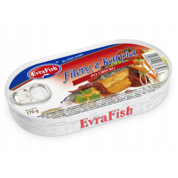 Kup teraz ➡ Filety z karpia po grecku 170g Evrafish