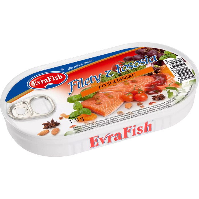 Kup teraz ➡ Filety z łososia po sułtańsku 170g Evrafish