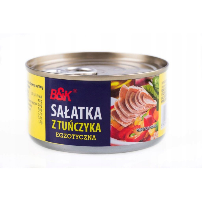 Sałatka z tuńczyka egzotyczna 185g B&K