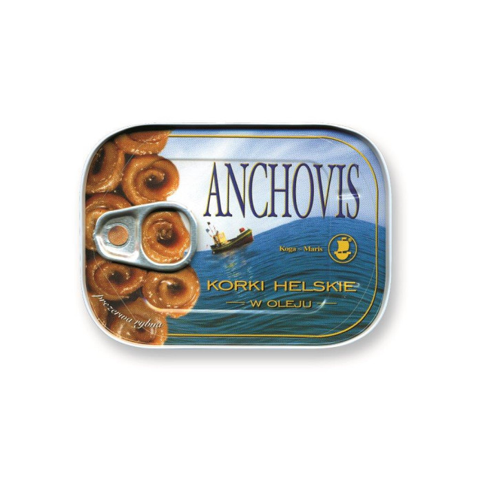 Kup teraz ➡Anchovis Korki Helskie w oleju 100g Koga Maris