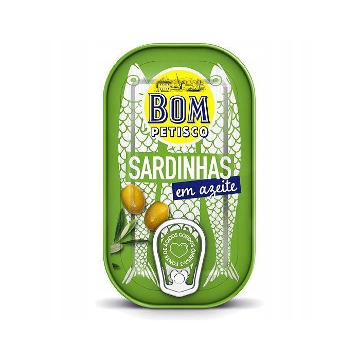 Kup teraz ➡ Sardynki portugalskie w oliwie z oliwek Bom Petisco 120g