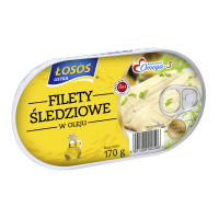 Kup teraz ➡ Filety śledziowe w oleju - Łosoś Ustka 170g