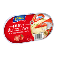 Kup teraz ➡ Filet śledziowe w sosie pomidorowym - Łosoś Ustka 175g
