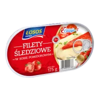 Kup teraz ➡ Filet śledziowe w sosie pomidorowym - Łosoś Ustka 175g