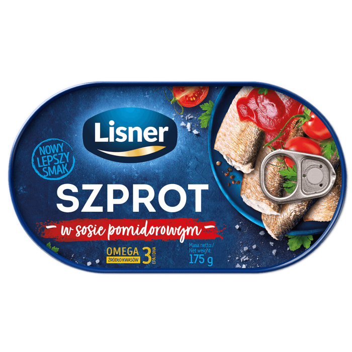 Kup teraz ➡ Szproty w sosie pomidorowym Lisner 170g, niska cena