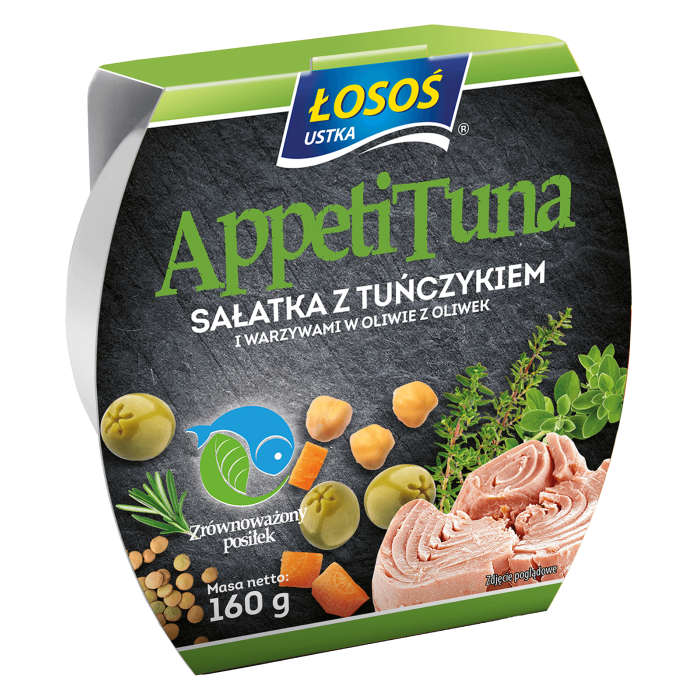 Kup teraz ➡ AppetiTuna Sałatka z tuńczykiem i warzywami w oliwie z oliwek 160g, niska cena