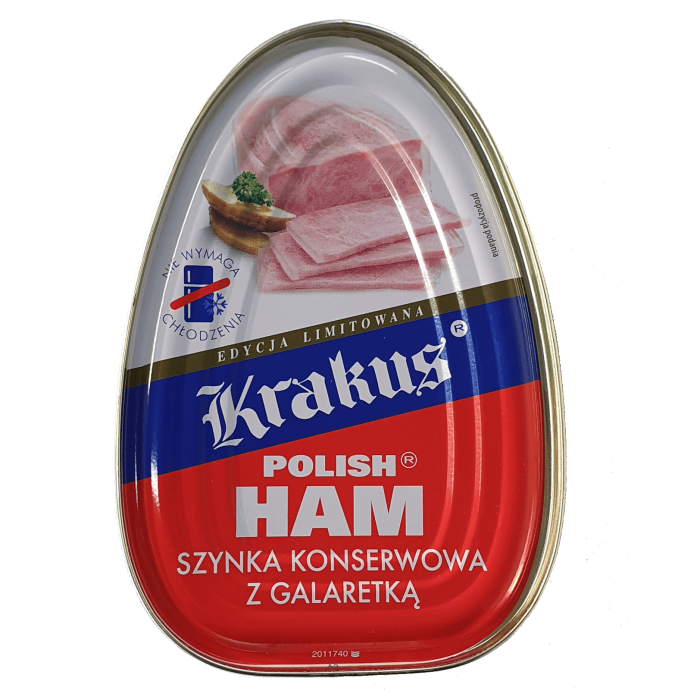 Zestaw Polish Ham szynka konserwowa z galaretką KRAKUS - 455g - 3 szt. - Kup teraz | Delikatesy Łosoś