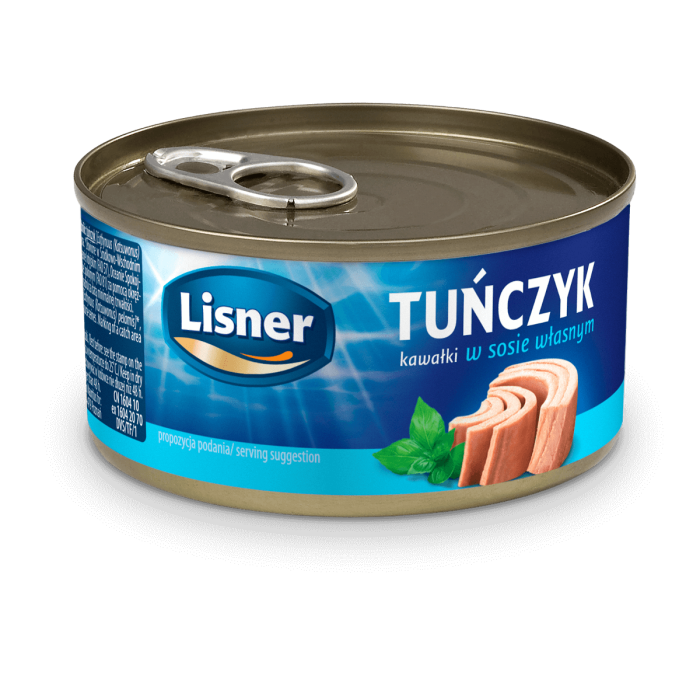 Zestaw Tuńczyk kawałki w sosie własnym - Lisner 170g - 24 szt. - Kup teraz | Delikatesy Łosoś