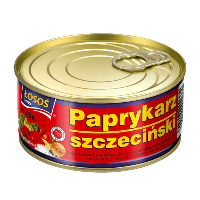 Zestaw Paprykarz szczeciński - Łosoś Ustka 310g - 18 szt. - Kup teraz | Delikatesy Łosoś