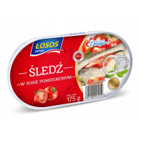 Śledź w sosie pomidorowym Łosoś Ustka 175g