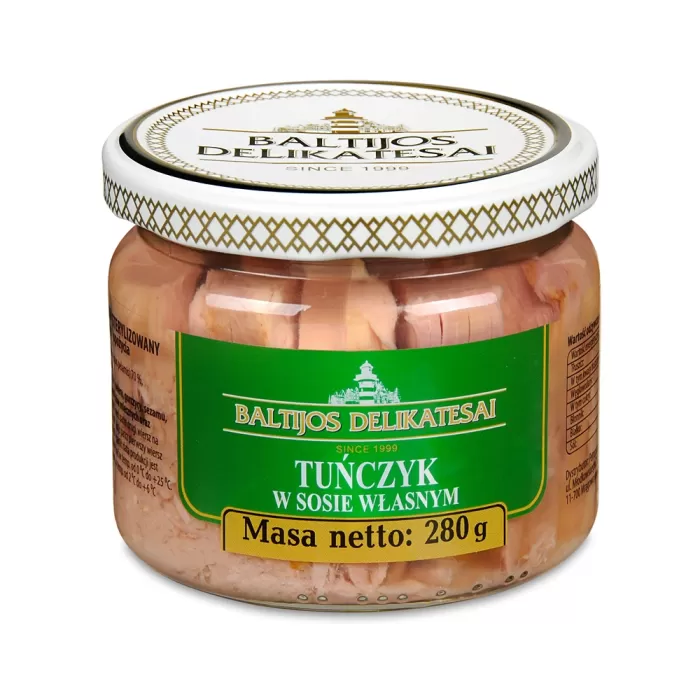 Kup teraz ➡ Filet z tuńczyka w sosie własnym 280g, niska cena Kup teraz ➡ Filet z tuńczyka w sosie własnym 280g, niska cena