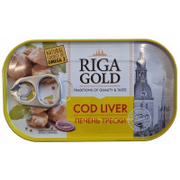 Kup teraz ➡ Wątróbki z dorsza w tłuszczu własnym Riga Gold 121g, niska cena