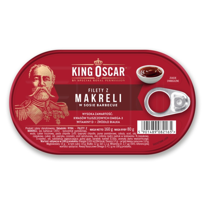 Kup teraz ➡ Filety z makreli w sosie barbecue - King Oscar 160g, niska cena