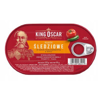 Kup teraz ➡ Filety śledziowe w sosie pomidorowym z chili - King Oscar 160g