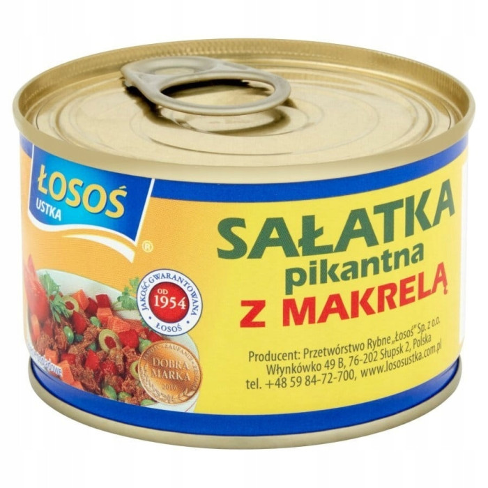 Kup teraz ➡ Sałatka pikantna z makrelą - Łosoś Ustka 170g, niska cena