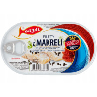 Kup teraz ➡ Filety z makreli w sosie pieprzowym z pieprzem marynowanym - Graal 170g, niska cena