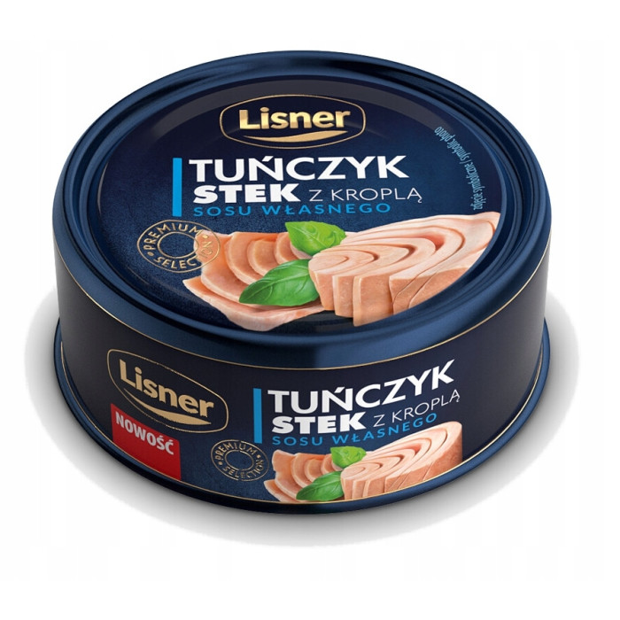 Kup teraz ➡ Stek z Tuńczyka z Kroplą Sosu Własnego - Lisner 120g, niska cena, szybka dostawa