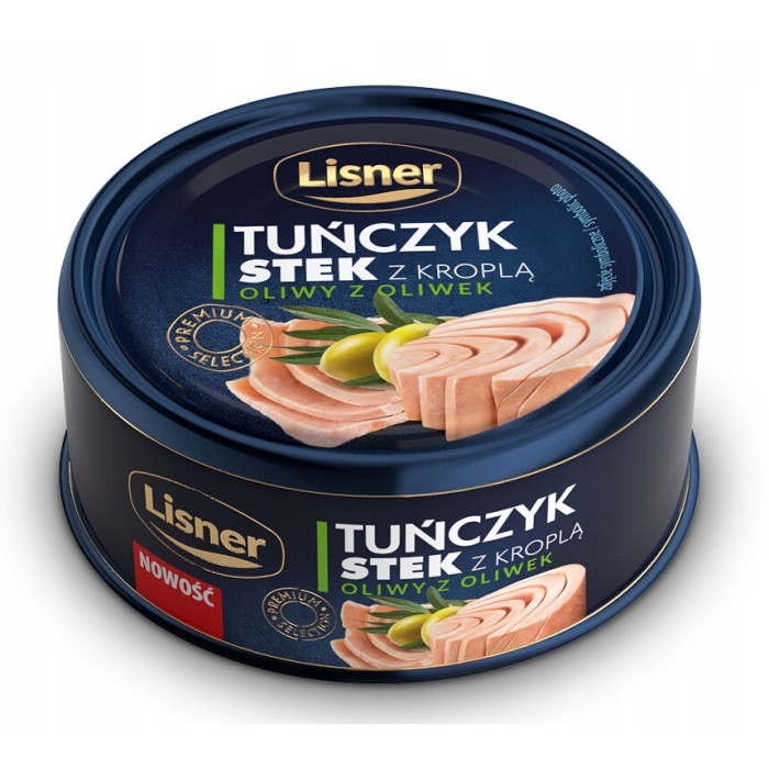 Kup teraz ➡ Stek z Tuńczyka w Oliwie z Oliwek - Lisner 120g, niska cena, szybka dostawa