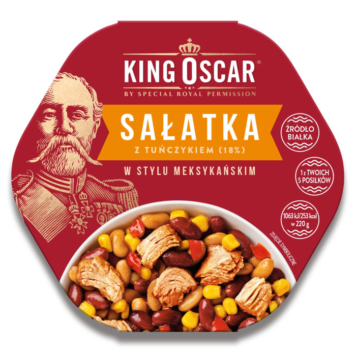 Sałatka z tuńczykiem w stylu MEKSYKAŃSKIM - King Oscar 220g - Kup teraz | Delikatesy Łosoś