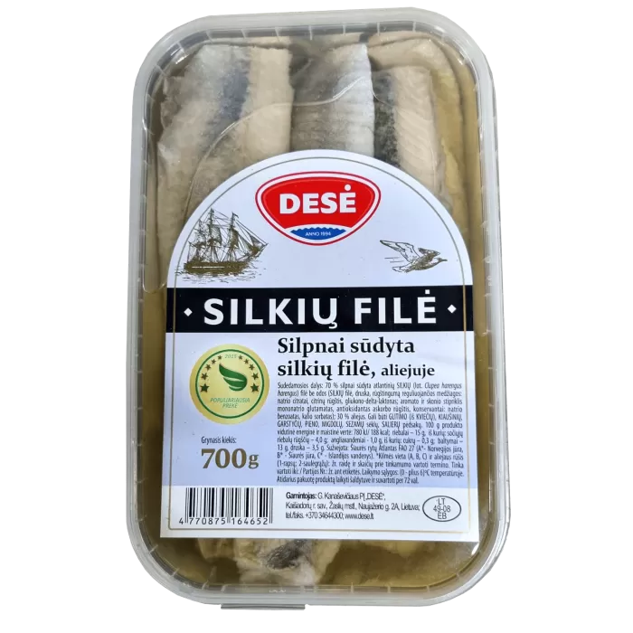 Kup teraz ➡ Filety śledziowe w oleju Litewskie Dese 700g , wysoka jakość