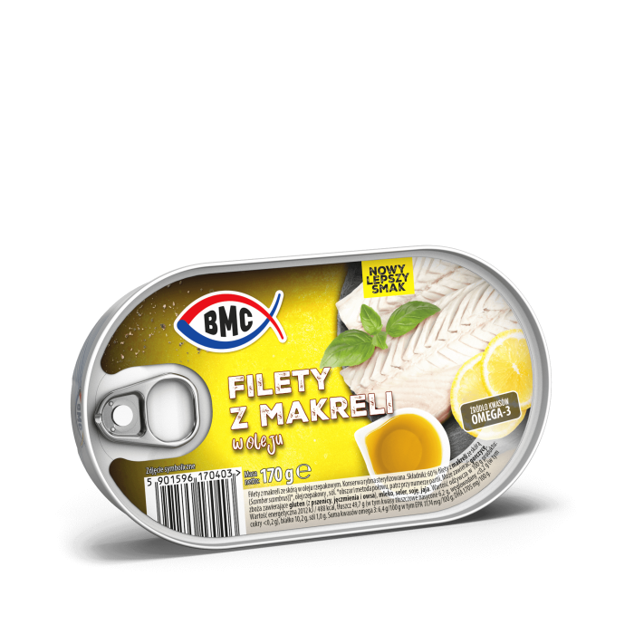 Kup teraz ➡Filety z makreli w oleju BMC 170g | Delikatesy Łosoś