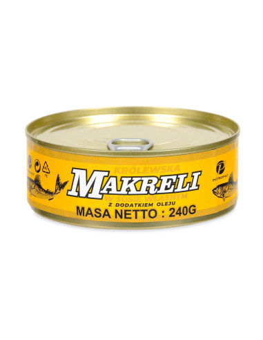 Królewska makrela w oleju roślinnym - Petropat 240g