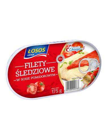 Filet śledziowe w sosie pomidorowym - Łosoś Ustka 175g
