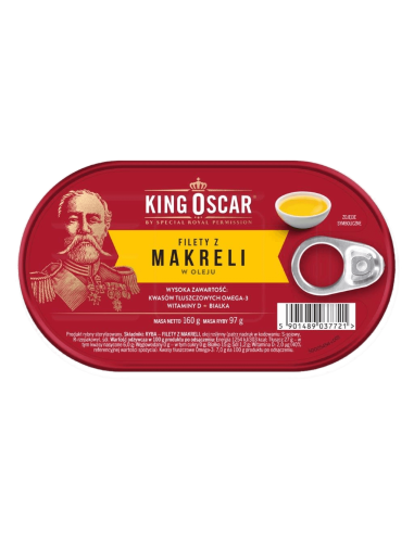 Filety z makreli w oleju - King Oscar 160g