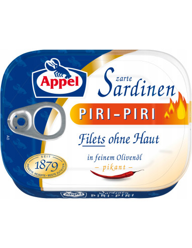 Filety z sardynki w oliwie pikantne 105g Appel