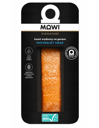 Łosoś wędzony na gorąco mowi signature asc 125g