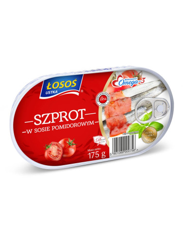 Szprot w sosie pomidorowym Łosoś Ustka 175g