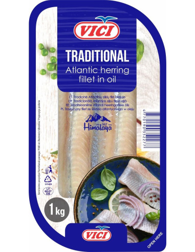 Filety śledziowe tradycyjne Litewskie Vici - 1kg